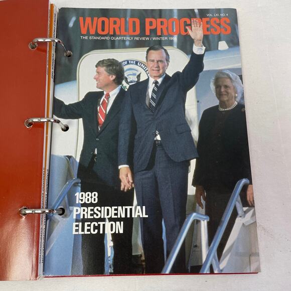 Vintage 1988 World Progress Yearbook Binder Spring Winter Summer Fall Collection - Picture 6 of 6
